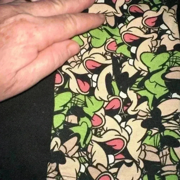 Lularoe Small Disney Randy baseball style t shirt  with Goofy arms! NWT. - Picture 6 of 9